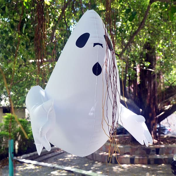 PVC Uppblåsbar Animerad Ghost Halloween Yard Dekor
