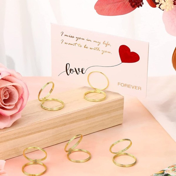 Bordnumre Holder Pladskort GULD RUND RUND gold Round-Round