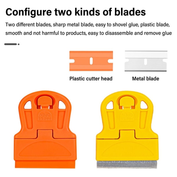 Razor Blade Scraper Lim Remover Tapet Udpakningsværktøj