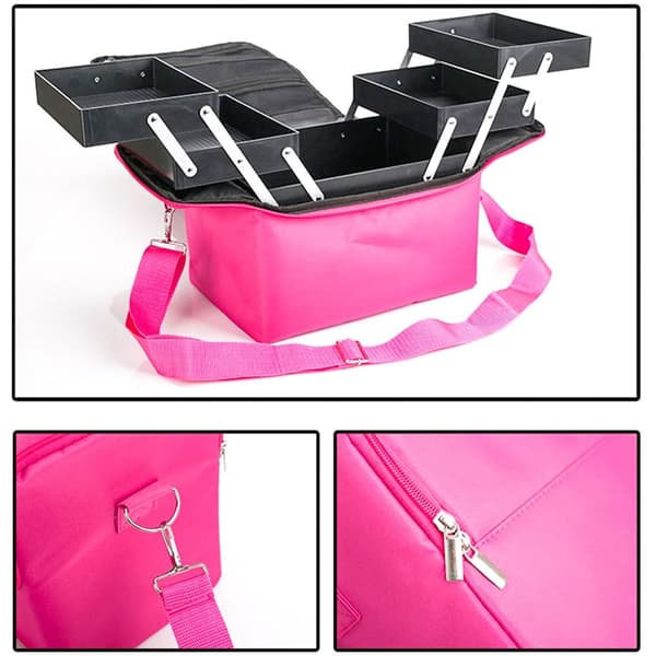Kosmetisk veske Make up Box ROSE RED rose red
