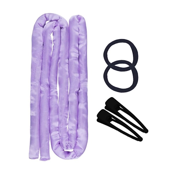 Heatless Curler Rod Curl Hair Kit LILA PURPLE