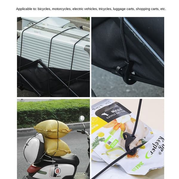 Bungee Cord Bagagevognsrem Gummi elastisk reb