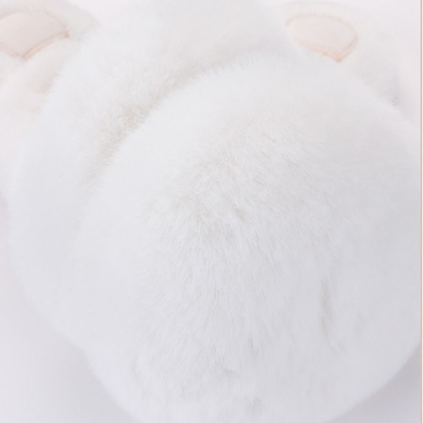 Pehmoinen korvanlämmitin Talvilämmin kuulosuojaimet DARK PINK BEAR BEAR Dark pink Bear-Bear