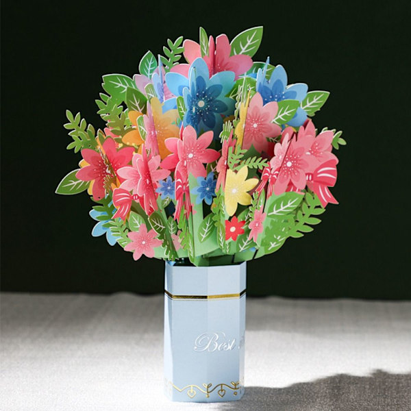3D pop-up buket papir blomster ROSE ROSE Rose