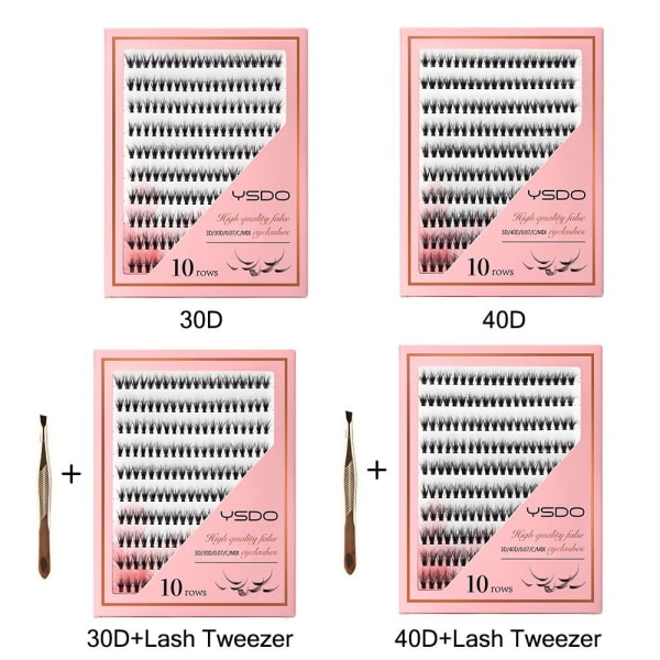 Lash Clusters DIY Lash Extension Kit 40D 40D 40D