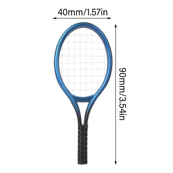 4st/ set docka tennisracket kit Miniatyrracket bollväska