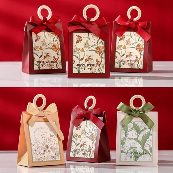 5 st Godisaskar Presentförpackning RÖD 5 ST 5 ST red 5pcs-5pcs
