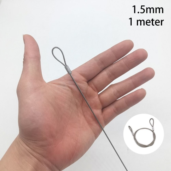 1,5-4mm Stålrep Hängrep 1,5MM1 METER 1 METER 1.5mm1 Meter