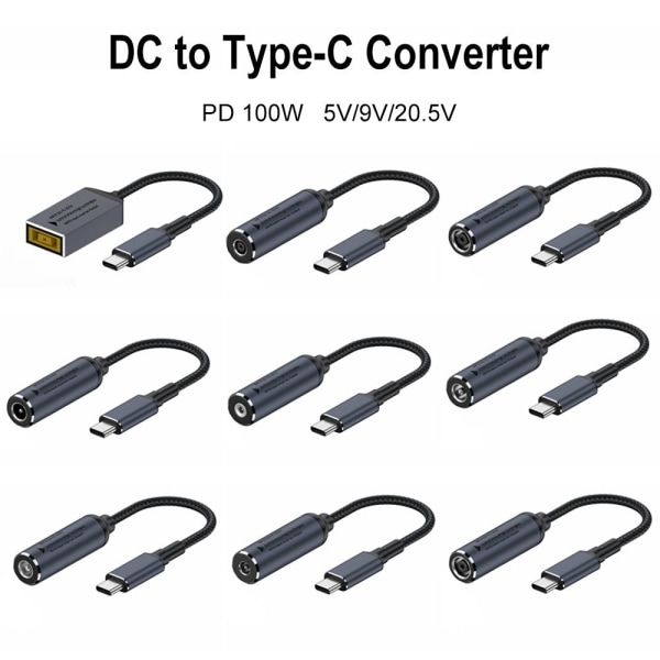 DC till typ C-omvandlare Laddningskabel för bärbar dator 7,4X0,6MM 7,4X0,6MM 7.4x0.6mm