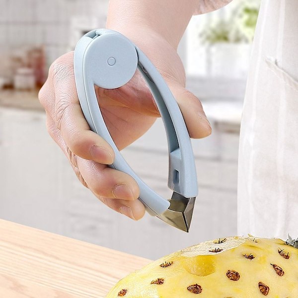 2kpl Ananas Corer Fruits Slicer GRAY Gray