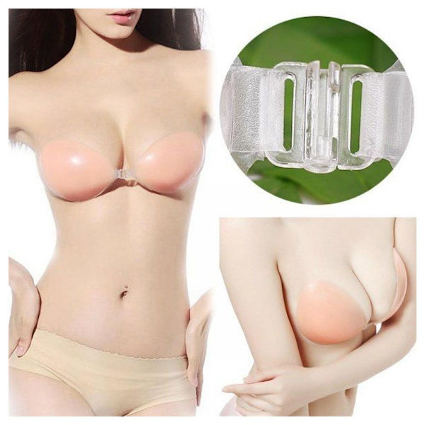 Silikongel Invisible Bras Självhäftande 32C 32C