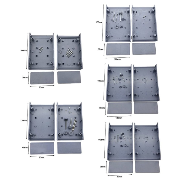 Elektronisk projektboks Vandtæt dæksel Projekt 140X82X38MM 140x82x38mm