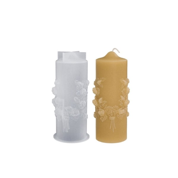 3D-sylinder stearinlysform Kakeharpiksform MIDT middle