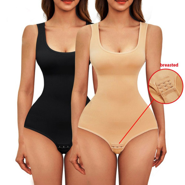 Sömlös bodysuit för kvinnor Shapewear BEIGE XL-XXL Beige XL-XXL