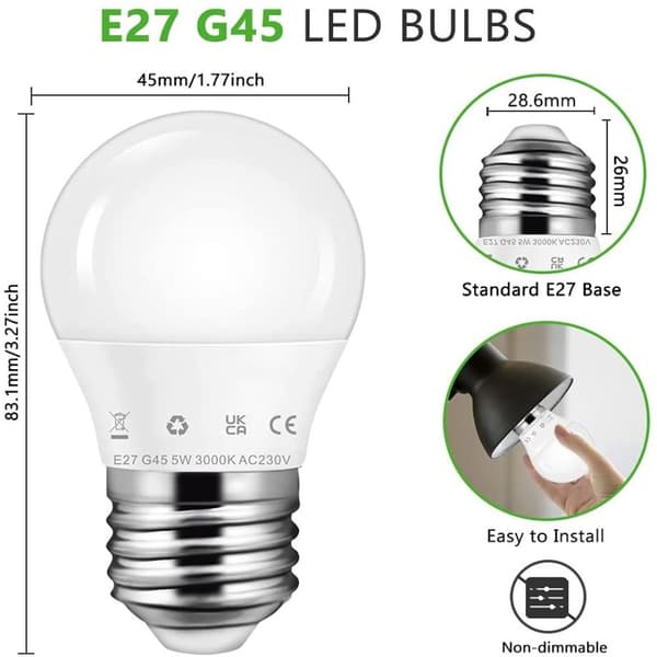 LED lyspære 9WE27 E27 9WE27