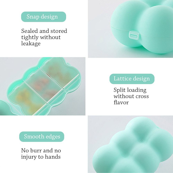 6 Grids Pill Box Case VIT white