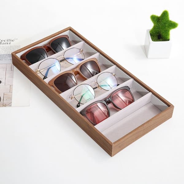 Glasögonfodral Case Displayställ GRÅ GRÅ Grey