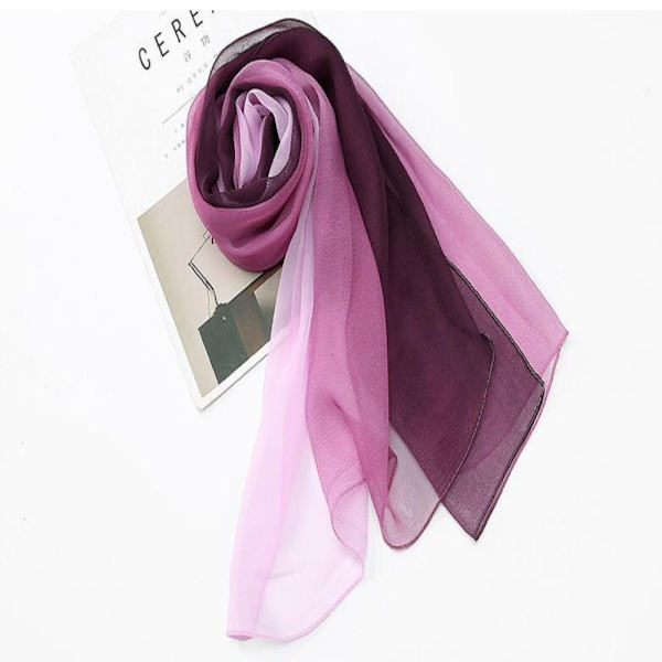 Silketørklæde sjal LILLA Purple