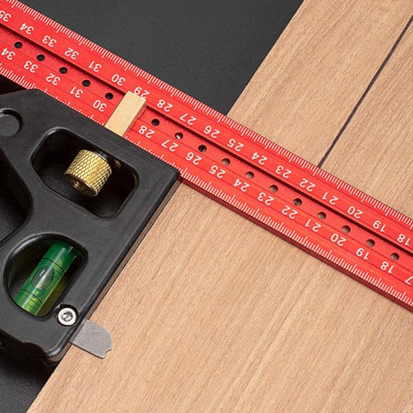 Kombination rätvinklig linjal Nivåmätare 30CM 30cm