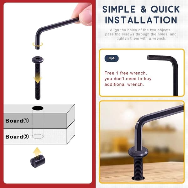 141 stk. Bolte og møtrikker Sortimentssæt Socket Cap Bolts Kit Krybbe