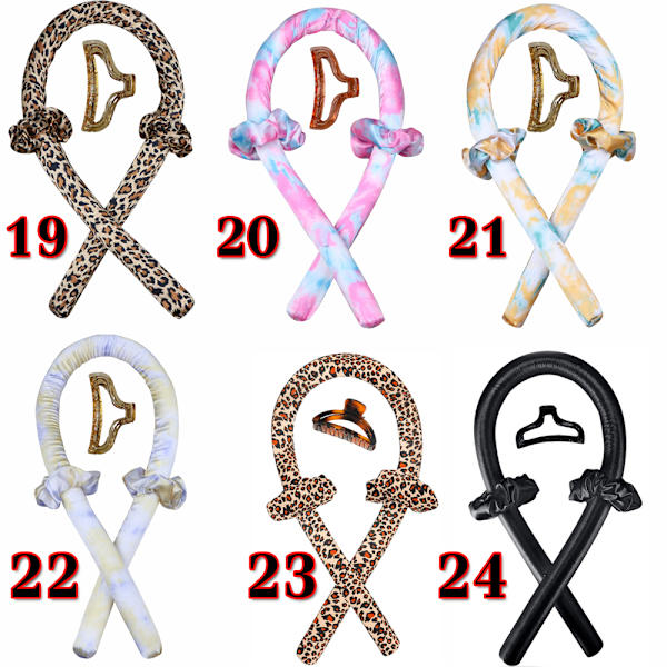 Värmefri Locktångs-Hårband Lazy Curler Set 01 01