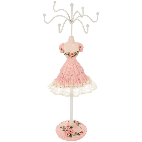 Halsband Display Stand Smycken Display Stand ROSA pink