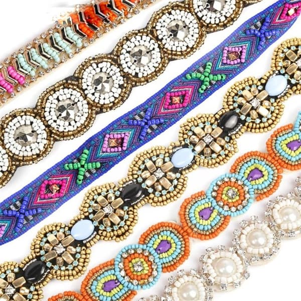 Perlesyet hårbånd Rhinestone Pearl hårbånd 2 2 2