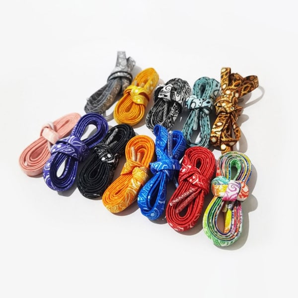 Cashew Flower Flade Snørebånd Sneakers Snørebånd GUL Yellow