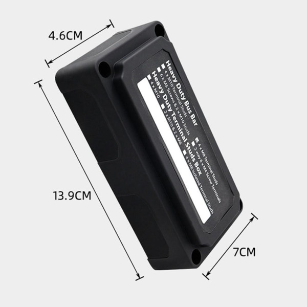 M8 Bus Bar Box Auto Boat Power SORT Black
