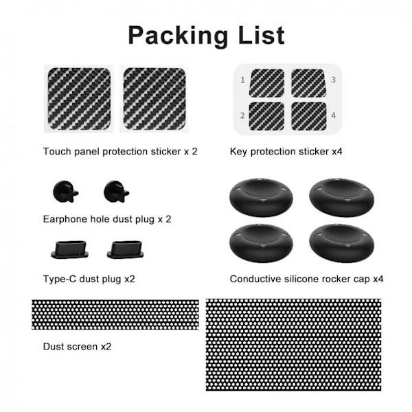 för Steam Deck Host Protection Set Console Dust Plug