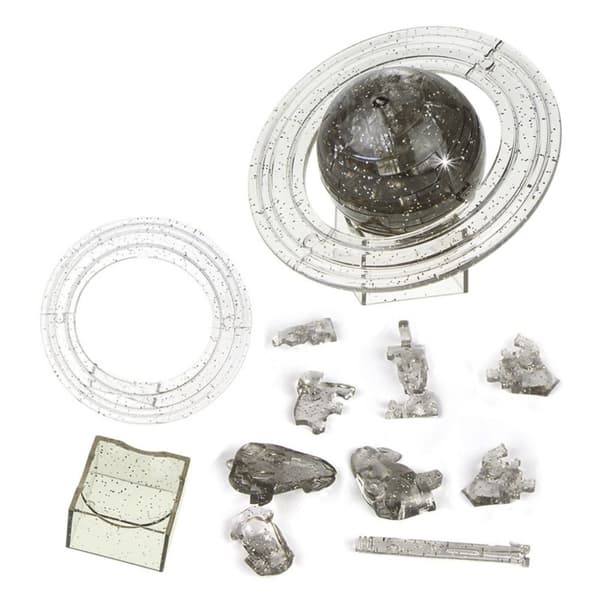 Kristallipalapeli Saturnus LÄPINÄKYVÄ transparent