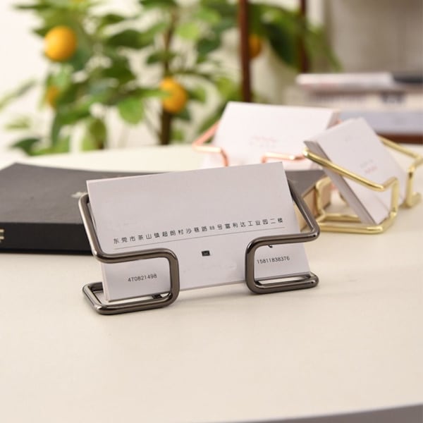 Visittkortholder Skrivebordsbrakett ROSEGULL Rose Gold