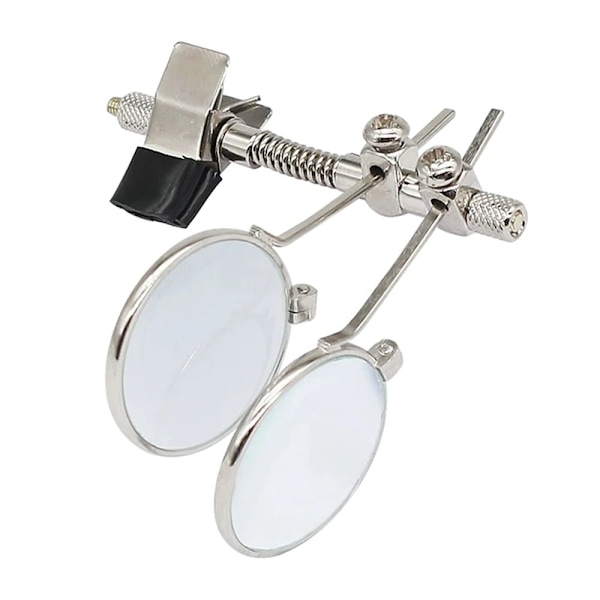 Dubbla linser förstoringsglas Clip Magnifier Monocular