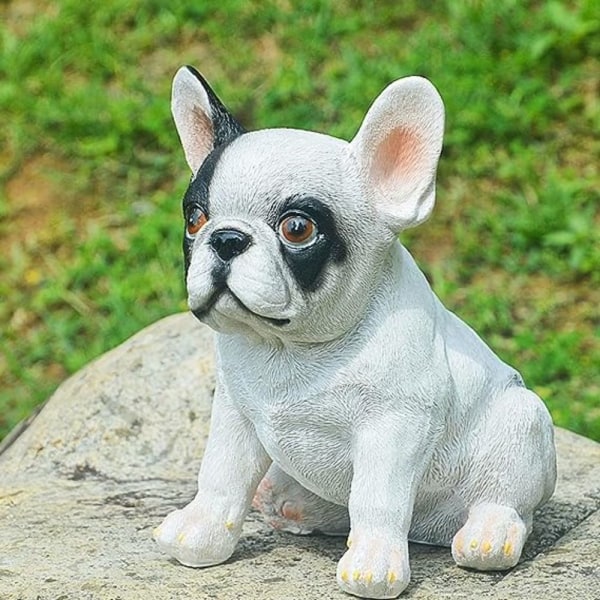 Bulldog Statue Hage Bulldog Ornamenter STÅENDE STÅENDE Standing