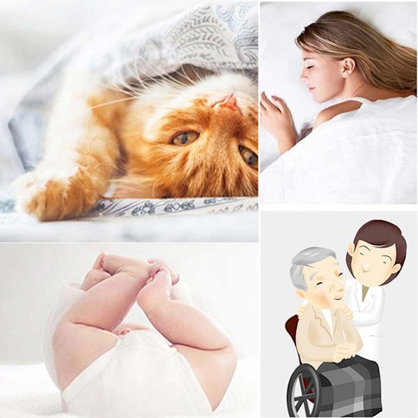 6-sidigt cover Vattentätt lakan VIT 90CMX200CMX30CM white 90cmX200cmX30cm