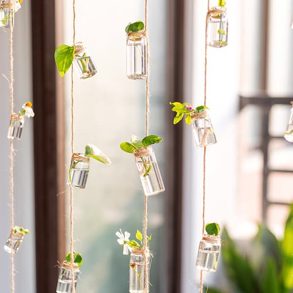 Glasvas Hängande Vas Wind Chimes