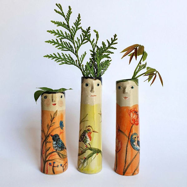 Spring Family Bud Vases Bohemian Style Vases 3 3 3