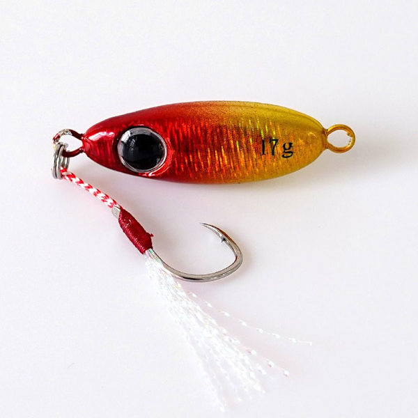3st Micro Metal Jig Fiskedrag Konstgjorda falska fiskdrag Gold 17g