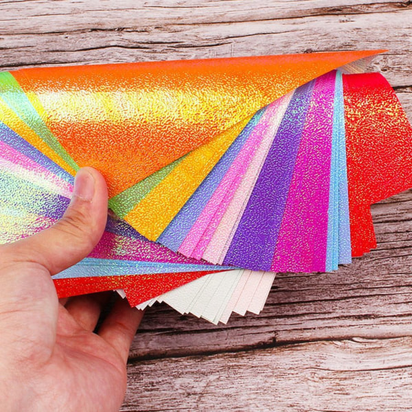 50 kpl Neliönmuotoinen Origami Paperi taittopaperi PEARLESCENT PEARLESCENT Pearlescent