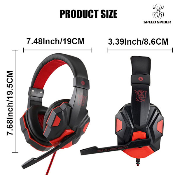 Hovedtelefoner Headset RØD red