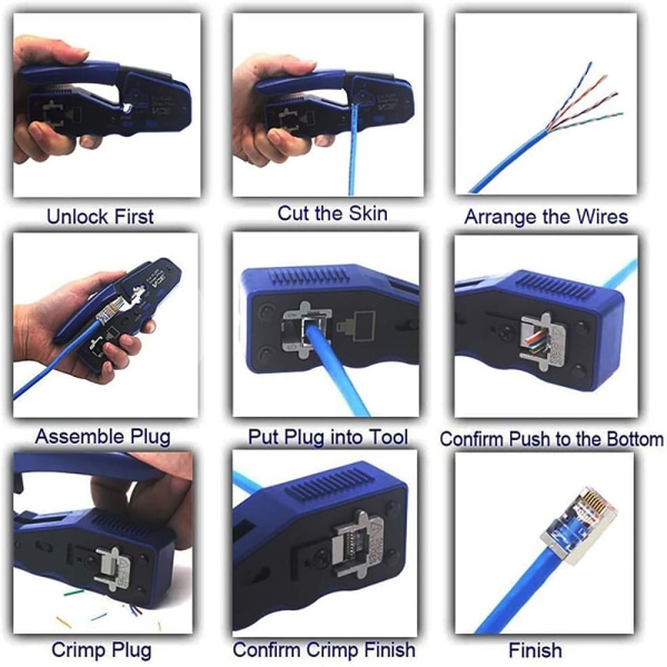 Tang Crimp Tool RJ45 Pass Through