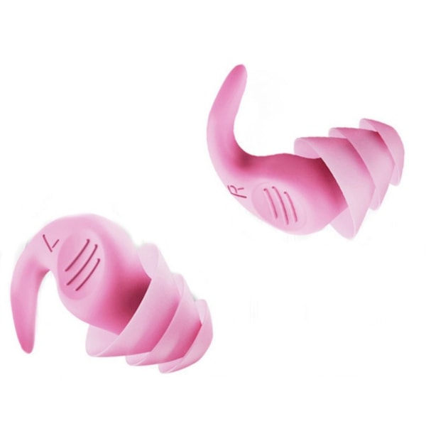2 par ørepropper myk silikon rosa pink d411 | pink | Fyndiq