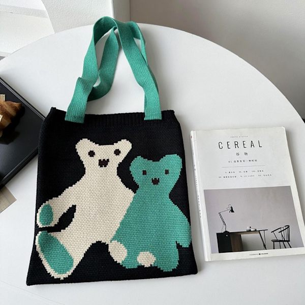 Käsin kudottu Bag Knot rannelaukku 3 3 3