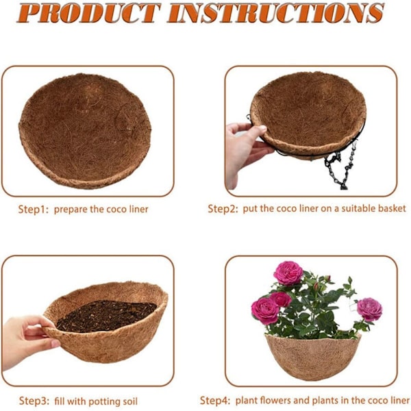 Hängande korgfoder Coconut Liners 30 TUM 30 inches