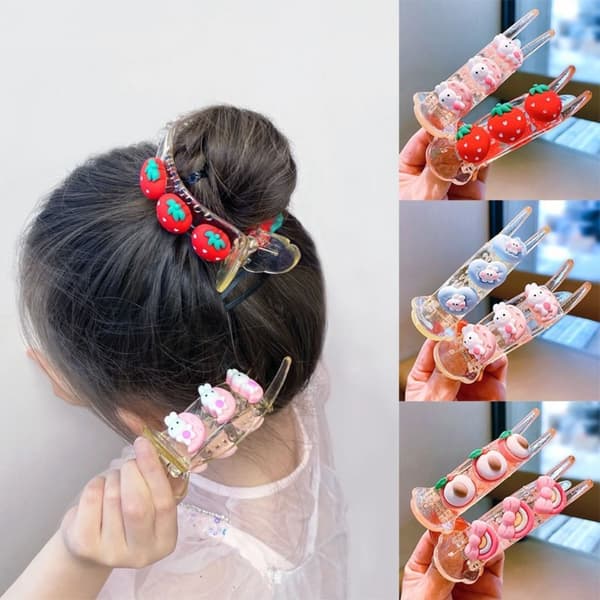 2 kpl Ponytail Hair Claws Hiusklipsit STYLE 2 STYLE 2 Style 2