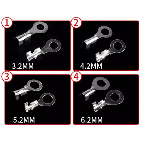 20stk End Lug Terminal O Ring Bar 5,2MM 5.2mm