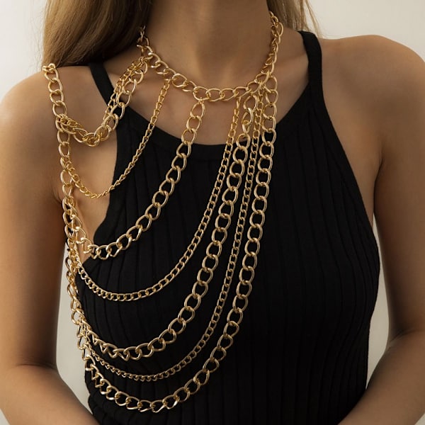 Bikini Body Chain Chain Halskæder SØLV silver