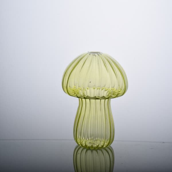 Svampformad blomvas Transparent glasvas TRANSPARENT Transparent