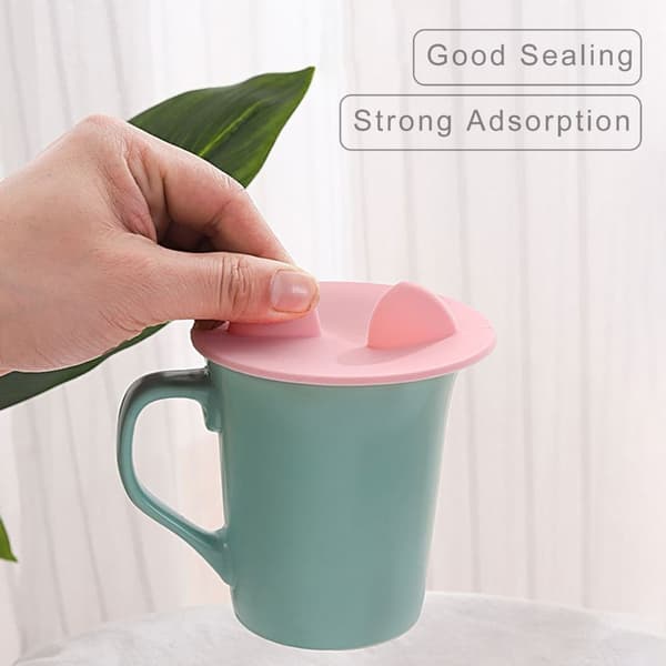 2st Universal Silikonkopp Lock Läcksäker kaffemugg RÖD Red