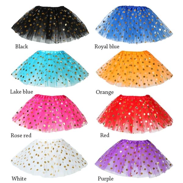 Tutu Nederdel Dance Pettiskirt RØD Red